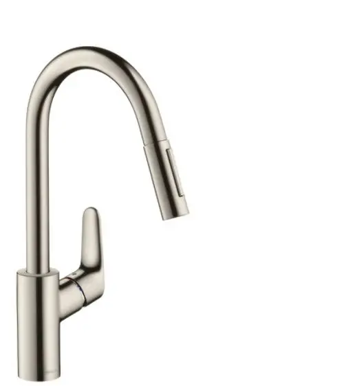 Hansgrohe HG Spültischmischer 240 Focus M41 Ausziehbrause 2jet sBox edelstahl-optik, 73880800, Artikel in Kategorie